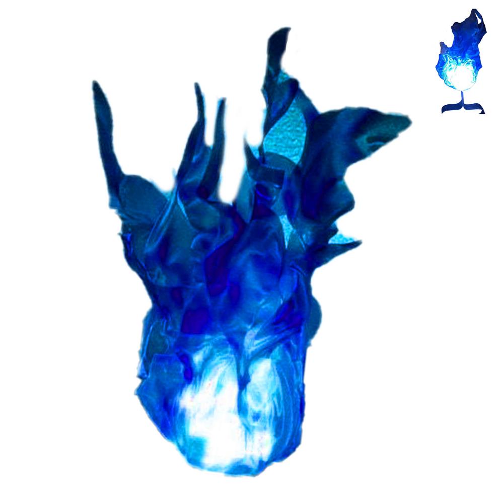 Halloween Floating Fireball Party Prop Suspended Flame Ball Halloween Cosplay Prop Garden Decoration Handheld Decor: Blue