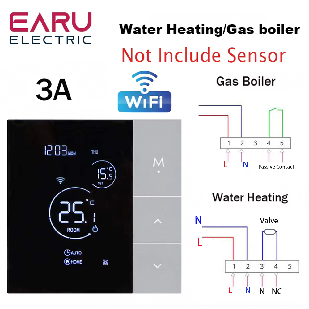 SA30W 30A WiFi Thermostat Temperature Controller – Digital Display, High/Low Alarm, Easy Install, AC110-220V