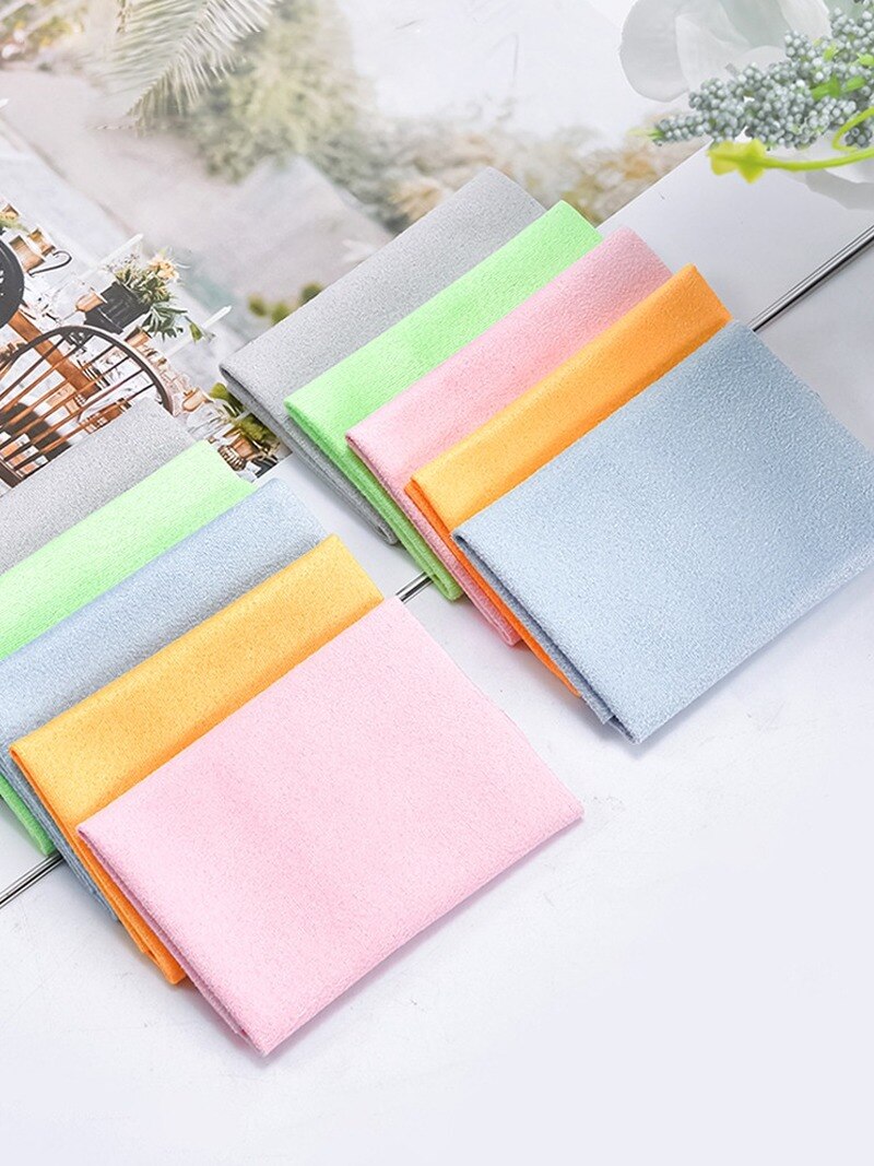 5pcs panno per occhiali in pelle scamosciata schermo del telefono cellulare panno per la pulizia dei gioielli panno per la pulizia degli occhiali panno per la pulizia delle lenti in microfibra