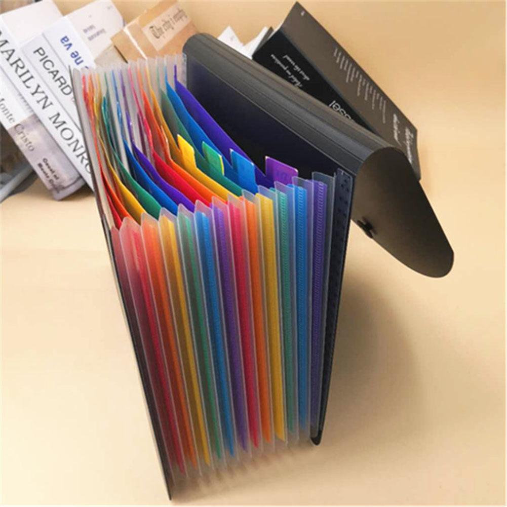A4 Rope Clasp Pack Colorful Rainbow /Black Folder ... – Grandado
