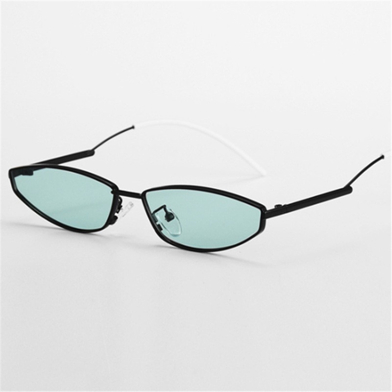Retro Cat Eye Zonnebril Vrouwen Brand Metalen Frame Kleine Zonnebril Voor Mannen Classic 90 S Brillen Outdoor Bril UV400