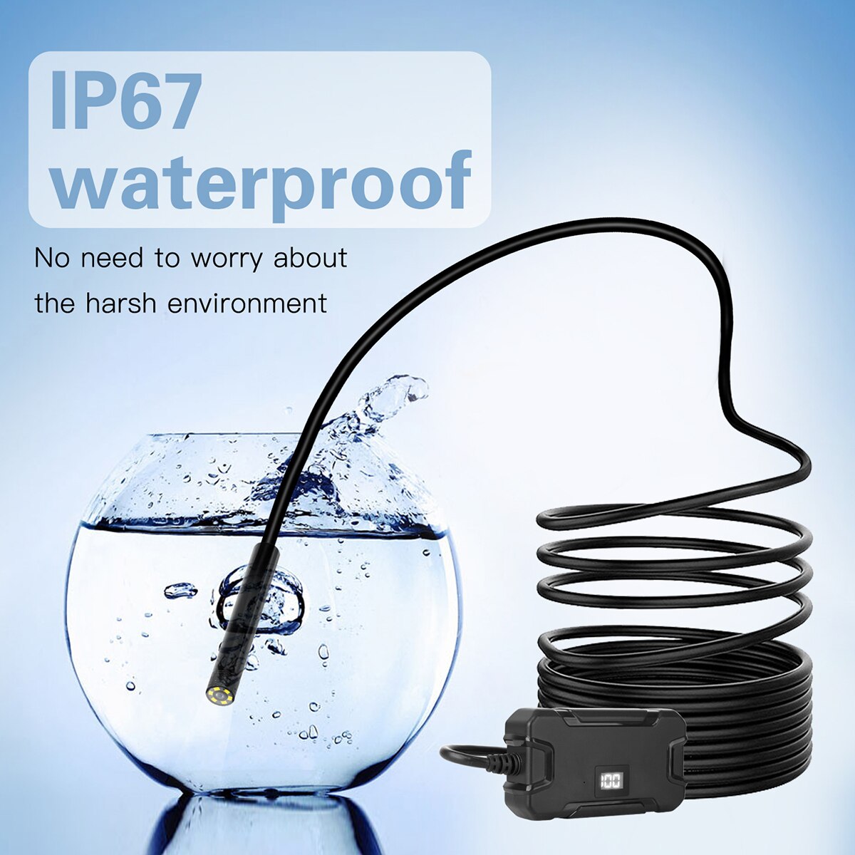 8 Led Lights WIFI Endoscope Camera Kit Suitable For Motor Vehicle Inspection Pipeline Detection Home Appliance Repair