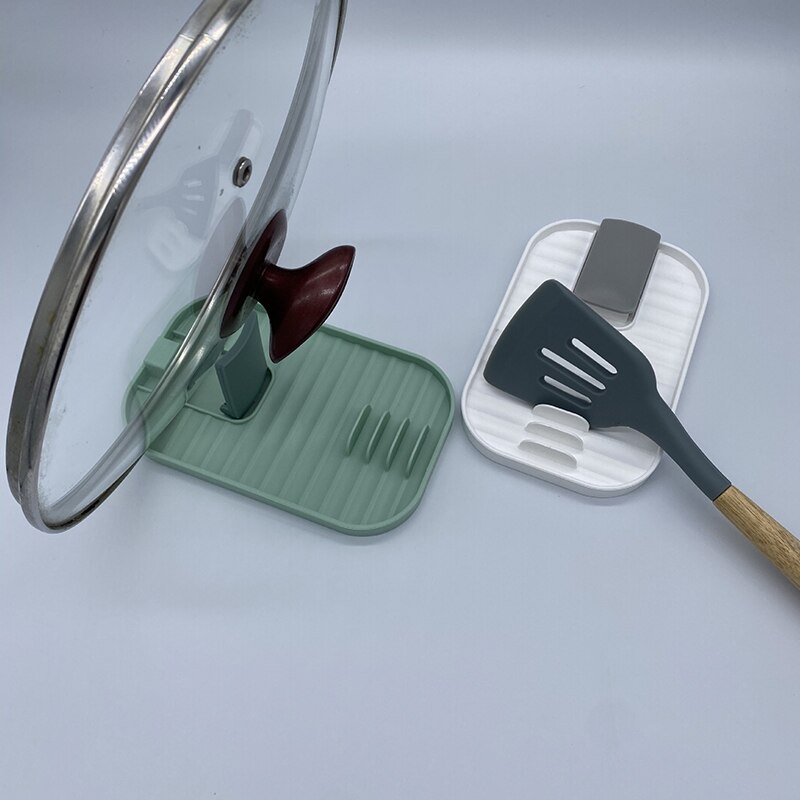 Opvouwbare Lepel Houder Keuken Koken Gereedschap Keuken Lepel Rest Gebruiksvoorwerp Spatel Houder Hittebestendige Hangable Opslag Planken