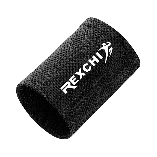 1PC Wrist Brace Support Breathable Ice Cooling Wristband Wrap Sport Sweatband For Gym Fitness Tennis Yoga Volleyball Running: black 1 / S