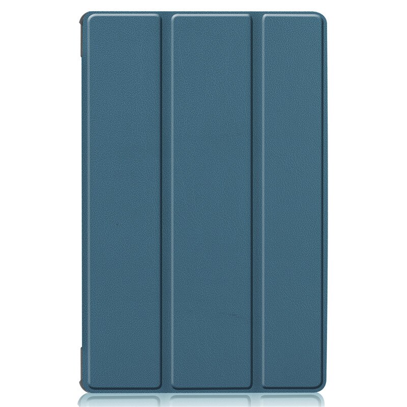 Samsung Galaxy Tab S6 Lite 10.4 Case - Magnetic Stand Cover - PU Leather + Hard PC - Shockproof & Anti-Dust: Dark green