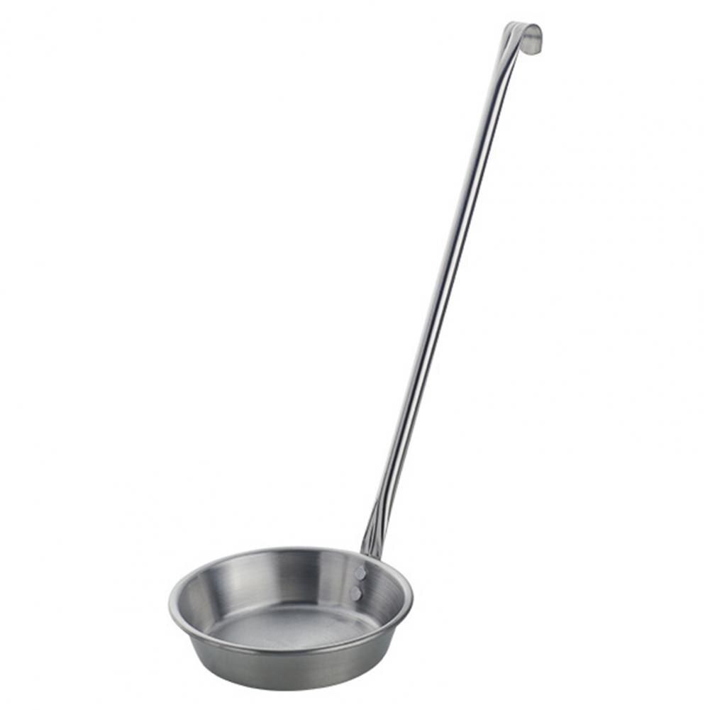 Cooking Ladle BPA Free Stainless Steel Spoon Mirror Surface Durable Modern Portable Durable Soup Ladle: Silver