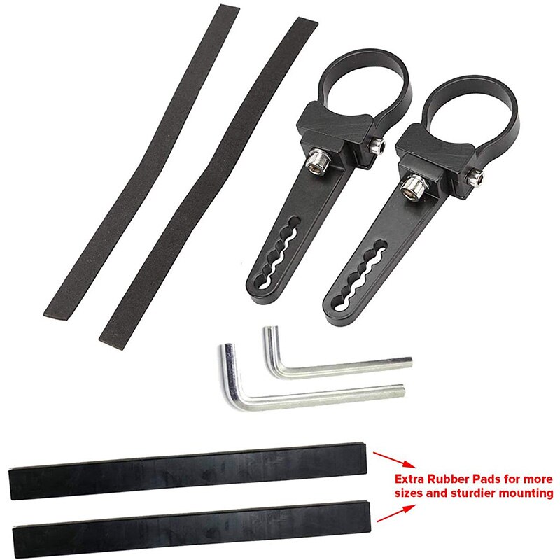 1.5 Inch Bull Bar Tube Mount Clamps LED Light Bar Universal Mounting Brackets Roof Roll Cage Holders,2 Set