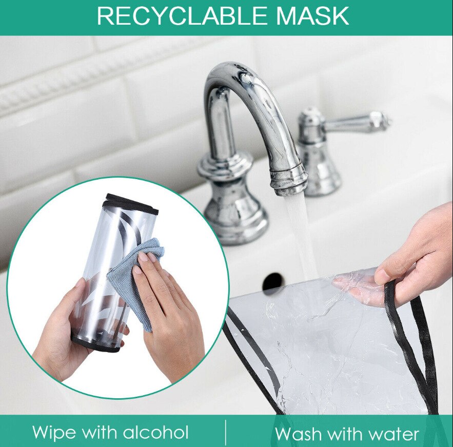 Kpop vrouwen madeliefjes bescherming emmer hoeden vrouwelijke zonneklep afneembare transparante masker vissershoed met plastic schild