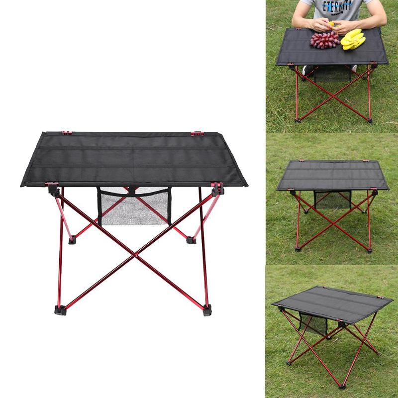 Aluminum Alloy Oxford Cloth Table Outdoor Camping Picnic Table Ultralight Portable Folding Table Outdoor Barbecue Fishing Chairs
