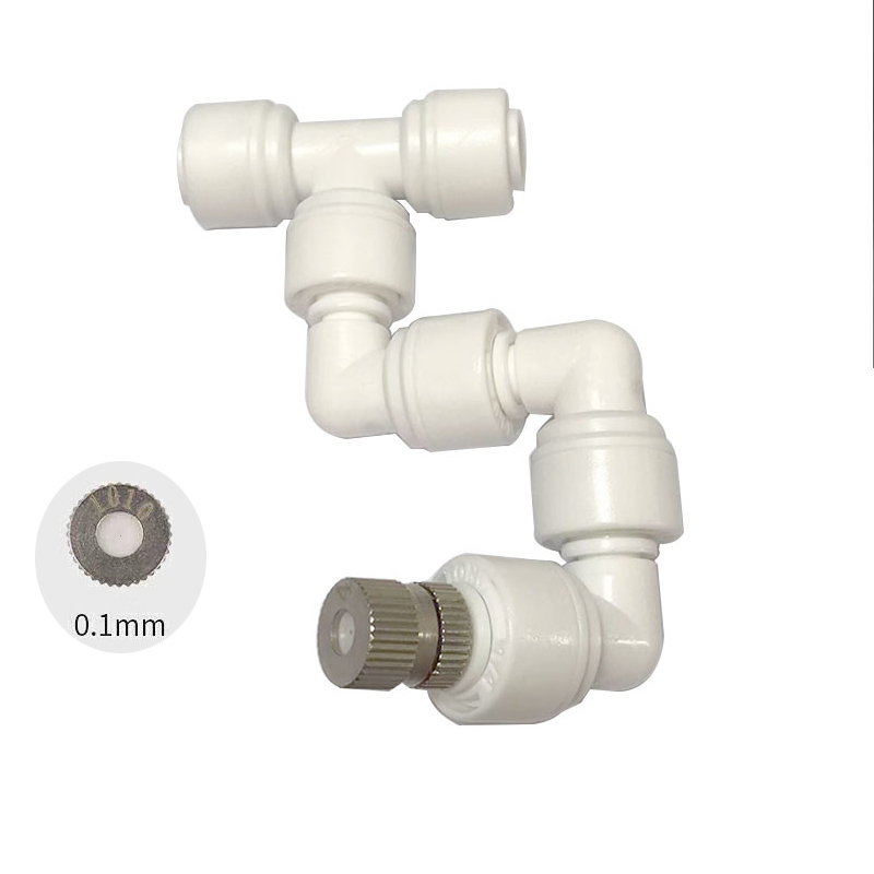 360 Adjustable Fogger Mist Sprinkler Atomizing Misting Nozzle Kit Spray Injector Brass Nozzle: green