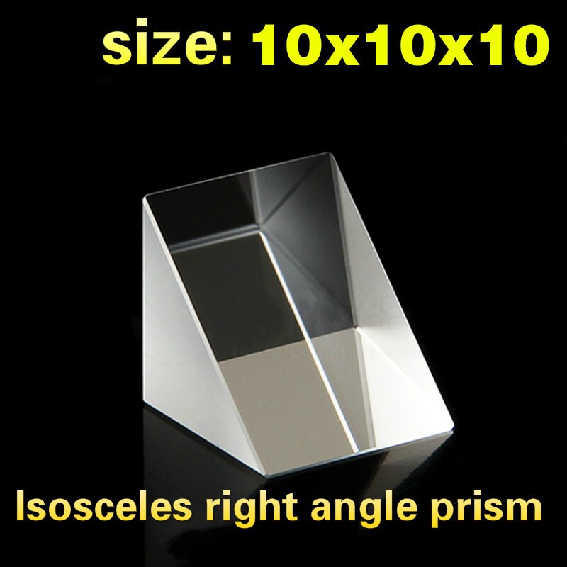 10Mm * 10Mm * 10Mm Spectrale Optics Optics Glas Prism Spot Gelijkbenige Rechts Driehoek