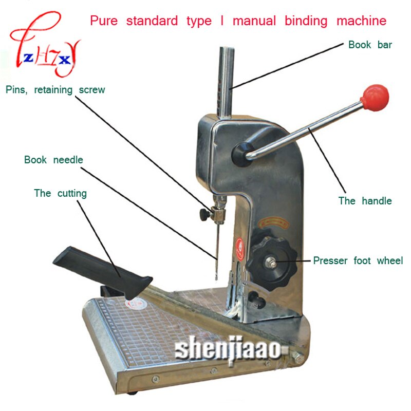 Desktop Manual Binding Machine With Knife Financial Credentials Document File Binding Machine Manual Drilling Machine 1PC