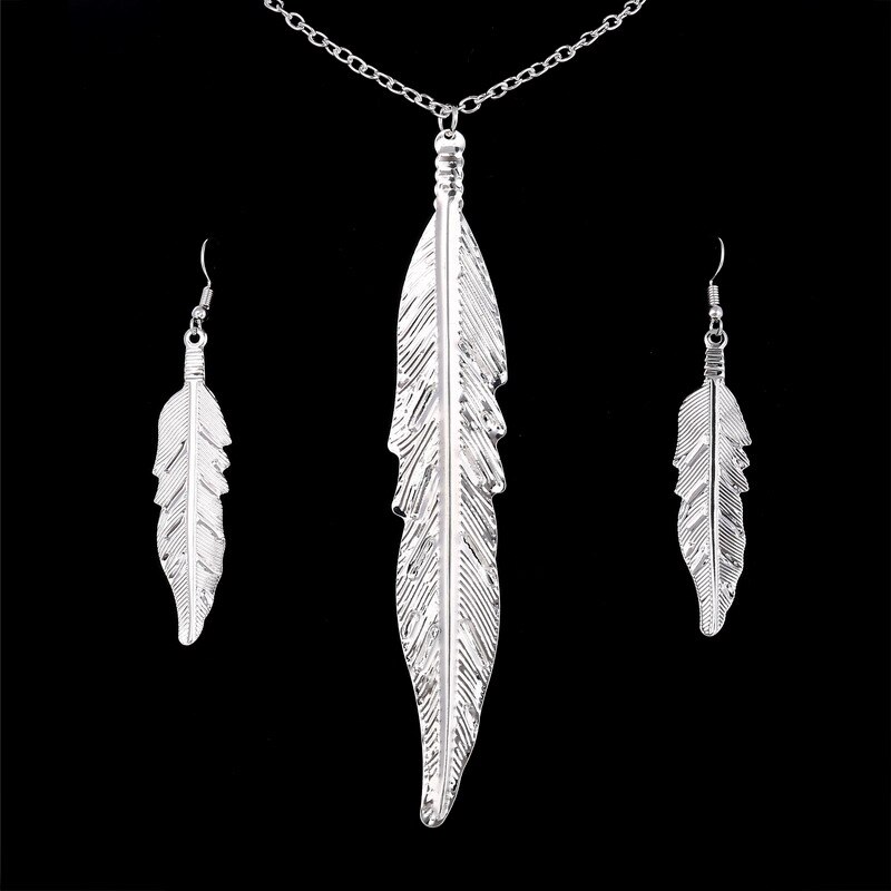 Item Verzilverd Laat Hanger Sieraden Set Voor Vrouwen