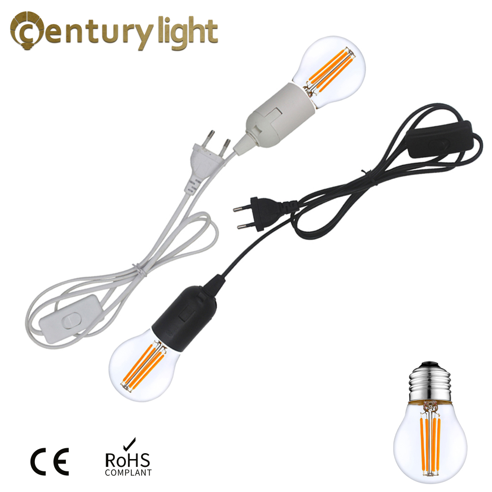 E26 E27 1.8m Lamp Base Power Cord Cable EU plug wi... – Grandado