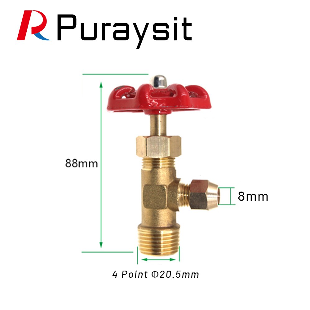 Brass Regulator Miniature Flow Control Valve 1 point 2 point Needle valve 8.5mm 10mm oil valve Corrosion Resistance Acid: Other