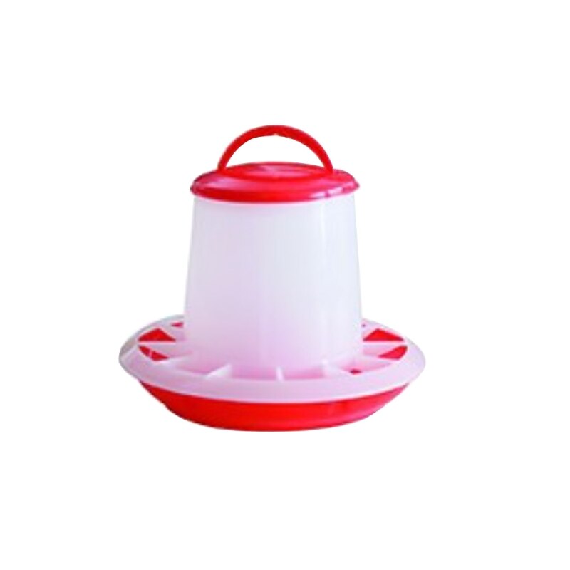 Automatic Chicken Feeder for Poultry Birds Hanging Chicken Food Dispenser with Handle Easy Clean Food Bucket птиц quails: 7-1.5Kg