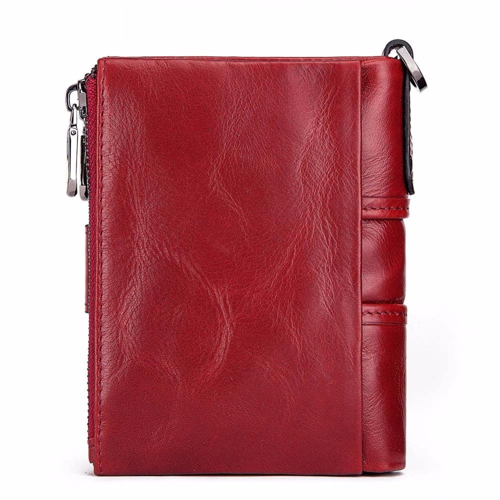 Wallet Wallets Women Women 100% Genuine Leather lady Red Walets For Organizer Coin Purse Clutch Short Small