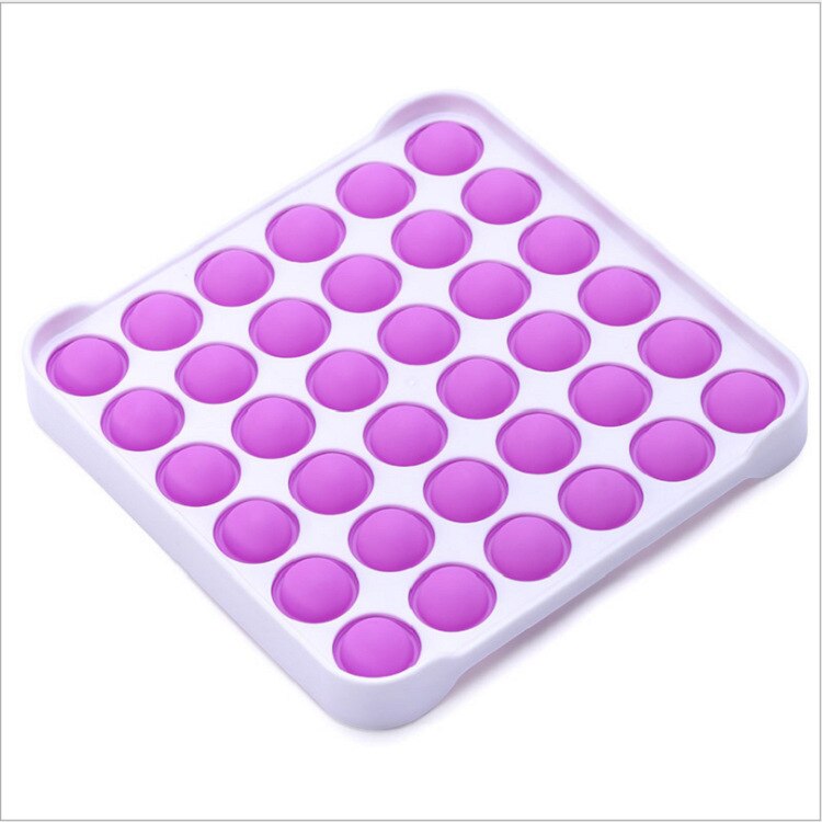 Colorful Fidget Push Pops Bubble Sensory Squishy Stress Reliever Autism Needs Anti-Stress Pop-It Rainbow Adult Children Toys: 12