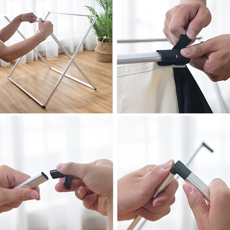 Large Compartments Waterproof Foldable Oxford Cloth Laundry Basket