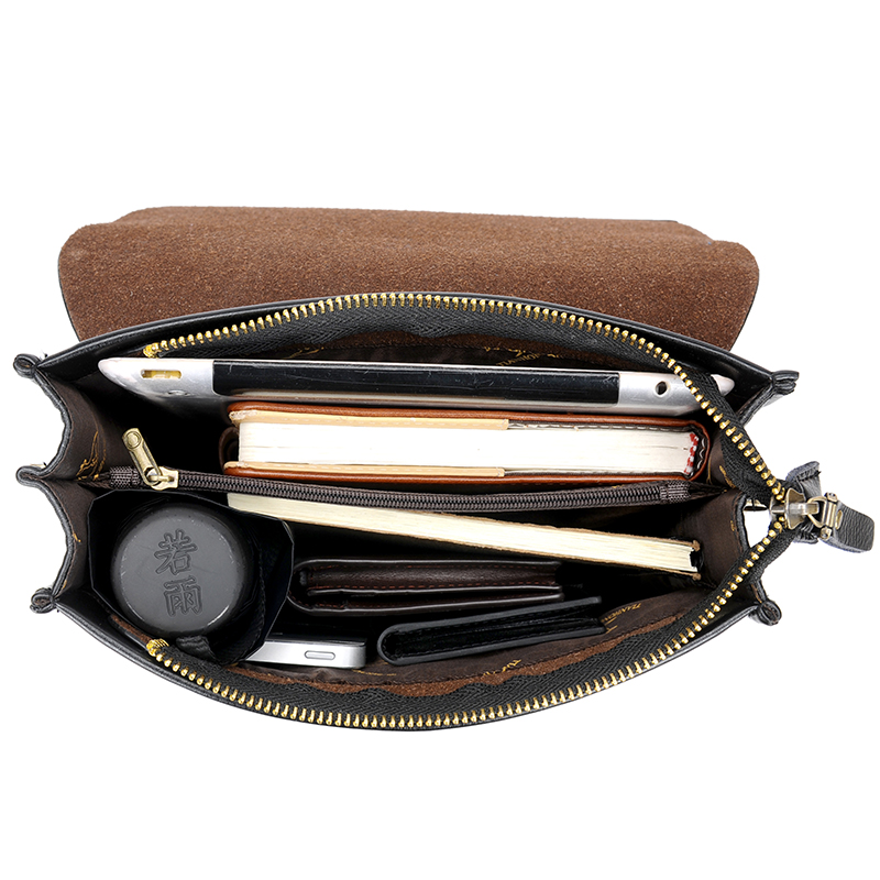 Neue Tasche Leder Umhängetaschen Schulranzen pu Leder lässig Geschäft Bote Tasche für Jahrgang Männlichen Schulter Tasche