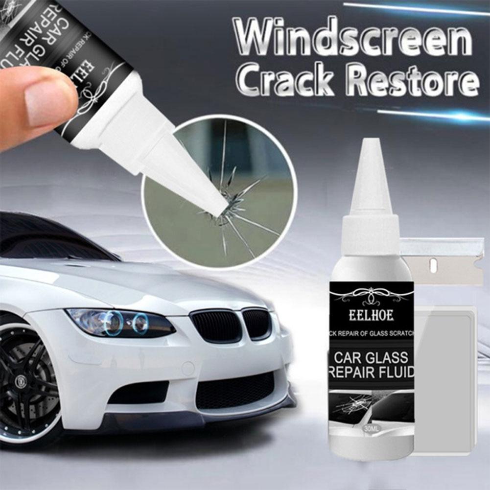 Líquido de reparación de parabrisas de coche, herramienta de agente de reparación de sellador de relleno de coche, rascar, reparar grietas de vidrio, viruta de grietas, 30ML