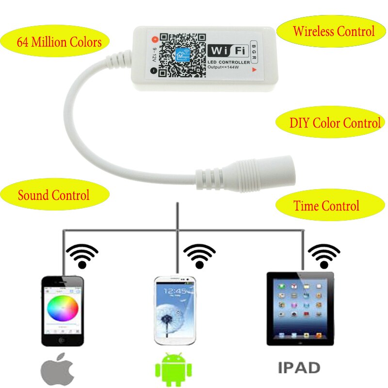 Magic Home Controller Smart Bluetooth 4.0 LED Strip WIFI Controller For LED Strip RGB RGBW LED Rope Work With Alexa Google Home
