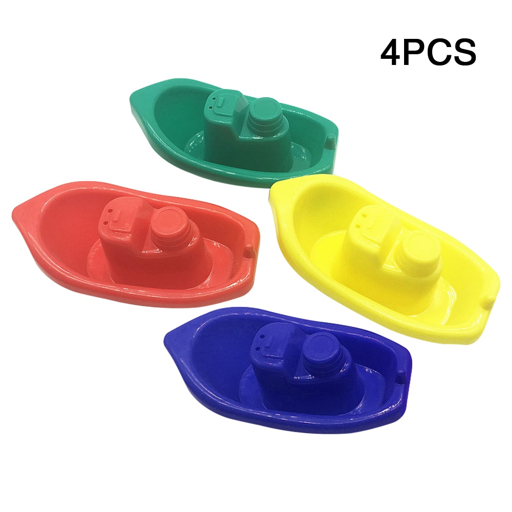 4 Stck freundlicher Spielen Schlecht Wasser Schwimm Schiff Boote Spielzeug freundlicher Badewanne Hause Spaß Baby Pädagogisches einfallsreich