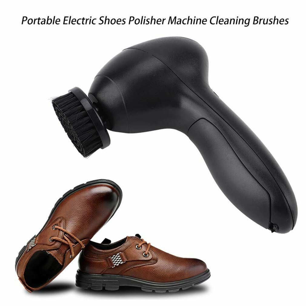 Electric Shoe Shine Kit Electric Shoe Polisher Brush Shoe Dust Cleaner Wireless Leather Care Kit With 4 Changable Brushes