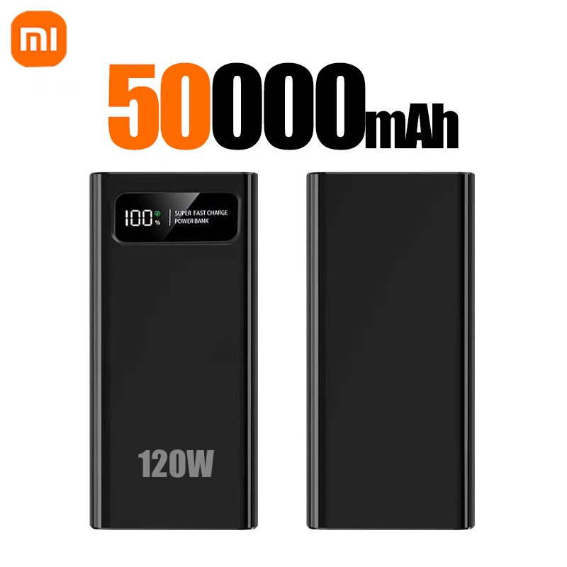 Xiaomi 120W PowerBank Super Fast Charging 200000mAh Large Capacity Portable Emergency Battery Supply Mobile Power For IPhone: Silver