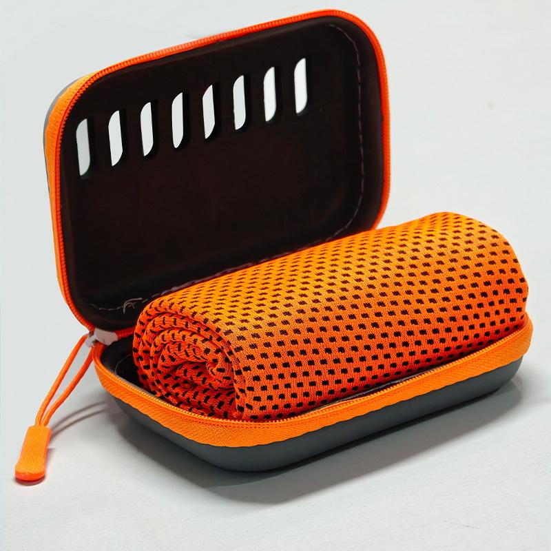 camping koelhanddoeken met EVA-hoes, compacte & draagbare reis-koelhanddoek, snel drogende handdoeken voor sport, gym, wandelen en yoga