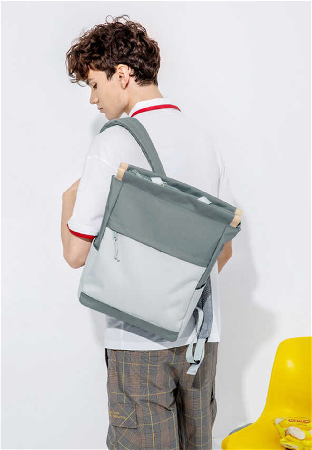 Laptop rygsæk stor kapacitet skoletaske kvindelig universitetsstuderende pendler computertaske minimalistisk kvindelig håndholdt rygsæk