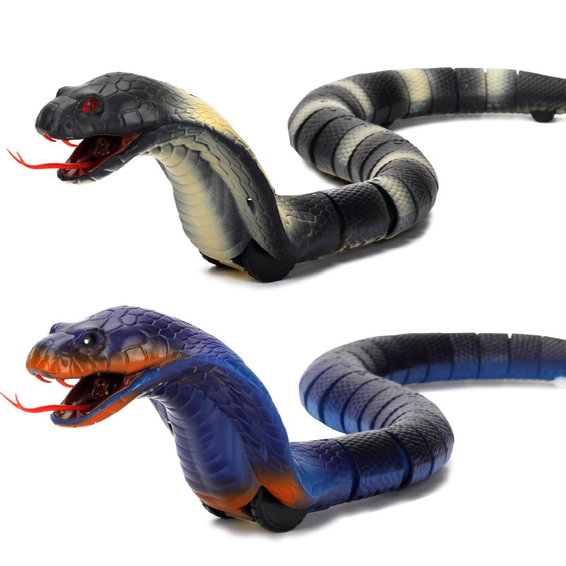 RC Snake Control remoto serpiente electrónica juguetes serpiente simulada inalámbrica novedad juguete niño Halloween Cobra rey