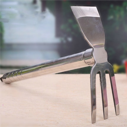 Stainless steel dual-use farm tools dual-use planting flowers and vegetables family garden practical gardening supplies