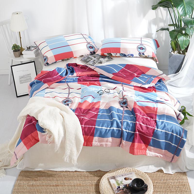London Bridge Eiffeltoren print Ultra Zachte Katoenen Dekbed Dekbed Beddengoed Comfortabel Ademend Bed Cover Queen size: Only 2Pcs Pillowcase / Color 12