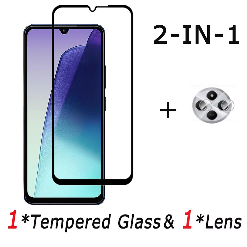 redmi 14c Protector de pantalla para xiaomi redmi 14c cristal redmi 13c 12c vidrio templado para xiaomi poco f6 pro mica poco-f6 lamina poco x5 x6: Azul /  Opción9