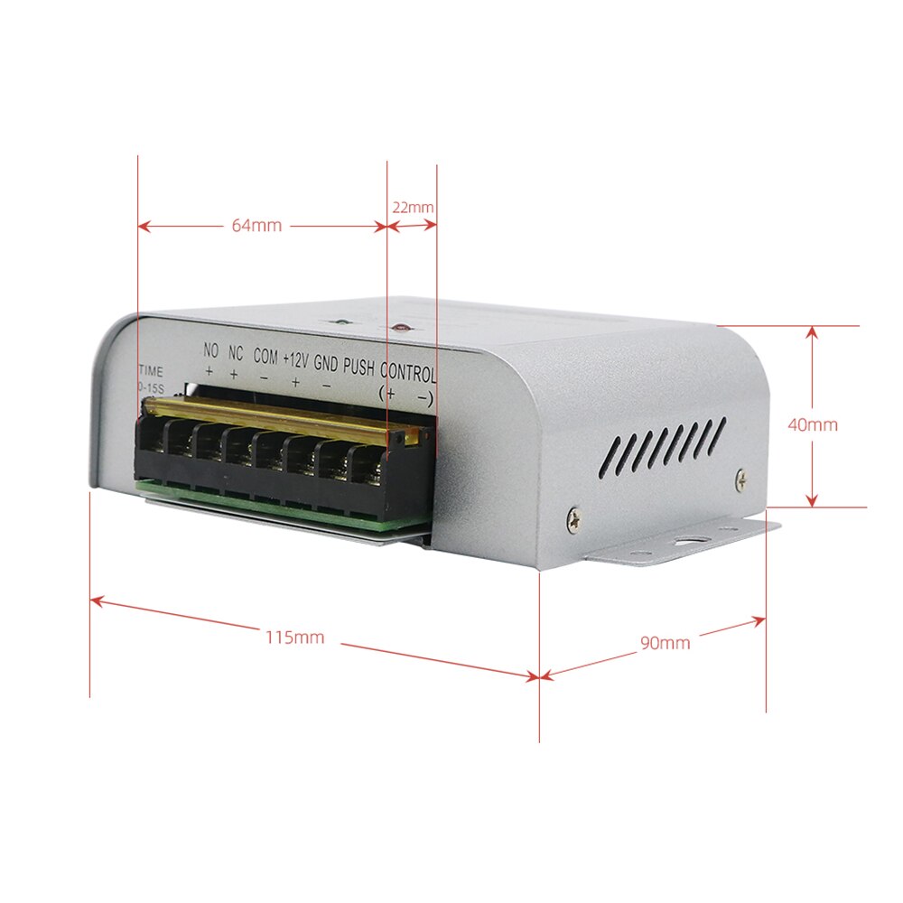 Door Access System Electric Power Supply Control AC 100-260V DC 12V 5A Miniature Power/Electric Lock Power/Access Control System