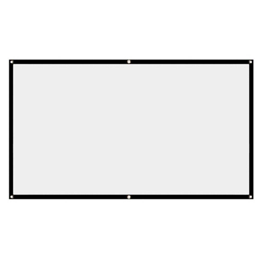 Projector Screen 60 72 84 100 inch Foldable No Crease Soft Projector Screen Holes Hanging Portable Home Movie Meeting Screen 4:3