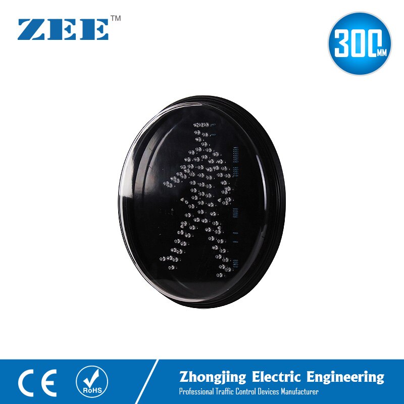 12 inches 300mm Green Man LED Verkeer Lamp Ronde LED Verkeerslicht Vervanging Voetganger Verkeerslichten