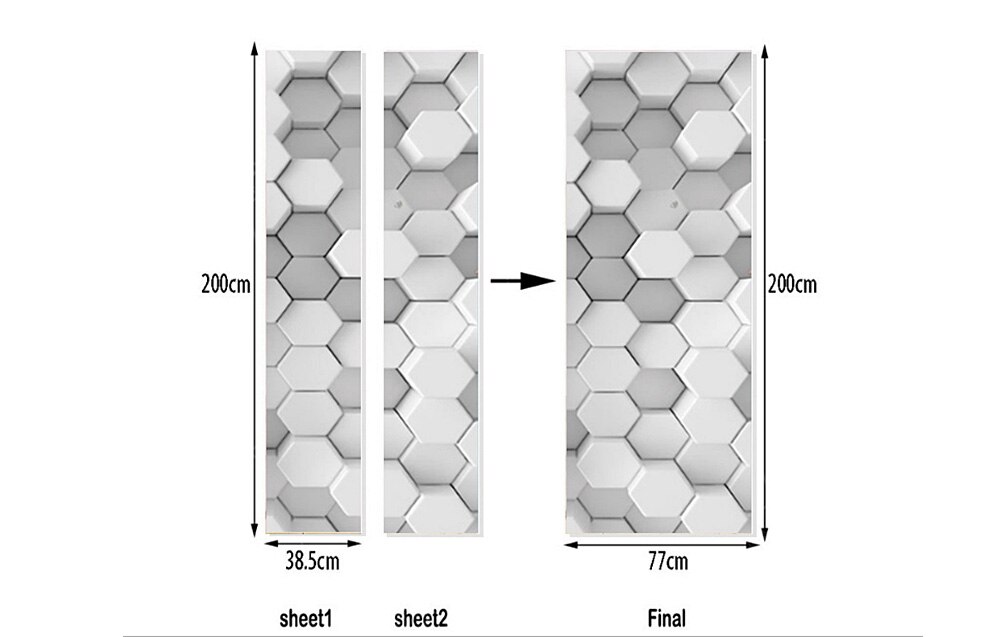 Door Stickers Wallpaper Cartoon Home Decor Door Wrap Wall Sticker Mural Wallpaper Poster Self Adhesive Pvc Removable Waterproof