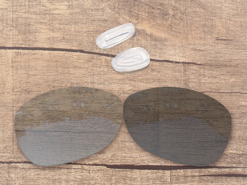 Vonxyz 20 + Scelte di Colore Occhiali Da Sole Polarizzati Lenti di Ricambio &amp; Naso Pastiglie per-Oakley Crosshair Nuovo 2012 OO4060 Telaio: Grey Photochromic