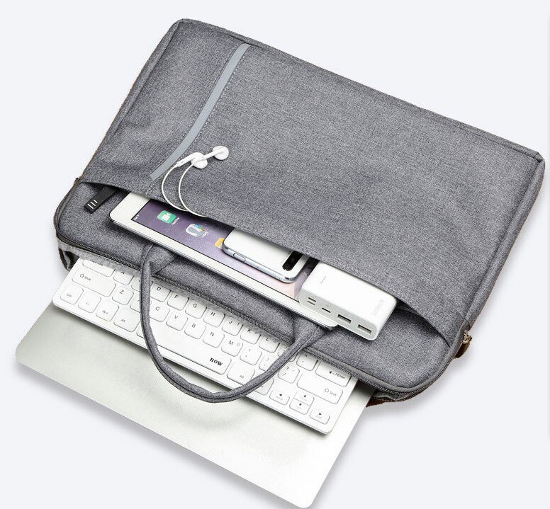 Maletín para ordenador portátil para hombre y mujer, Cartera de mano para negocios y oficina