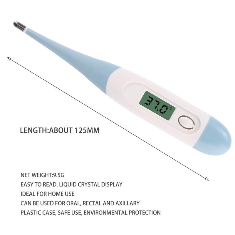 Volwassen En Baby Kids Baby Body Elektronische Digitale Temperatuur Elektronische Thermometer Anale Oksel Lcd Display Met Zachte Hoofd