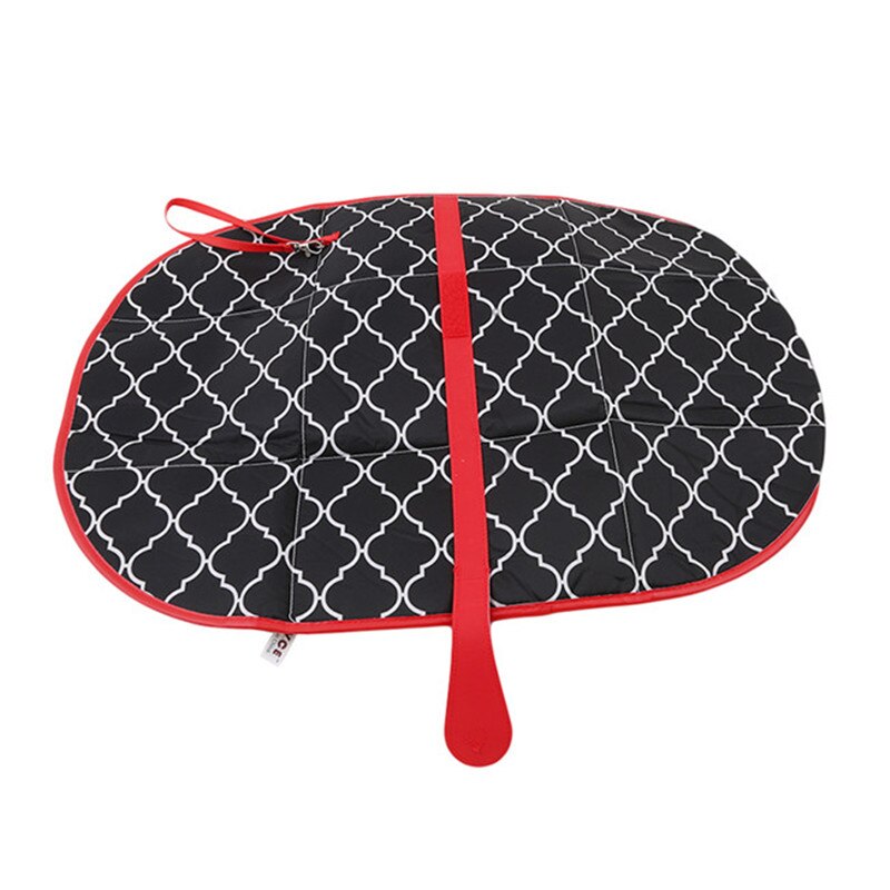 Vandtæt bærbar ble puslepude rejse pusleplads clutch babypleje produkter hænger klapvogn baby ble puslemåtte