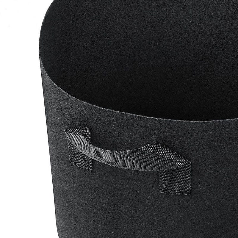 1-10 gallon stof vokseposer åndbare potter planter rod pose container plante praktiske potter med håndtag haveartikler