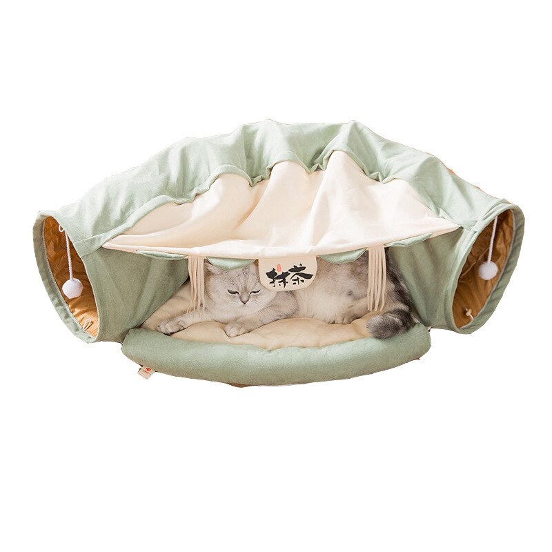 Rainbow Cat Tunnel Cat bed Toy Funny Pet 2 Play Tubes Balls Collapsible Kitten Toys Puppy Ferrets Rabbit Play Dog Tunnel Tubes: 1