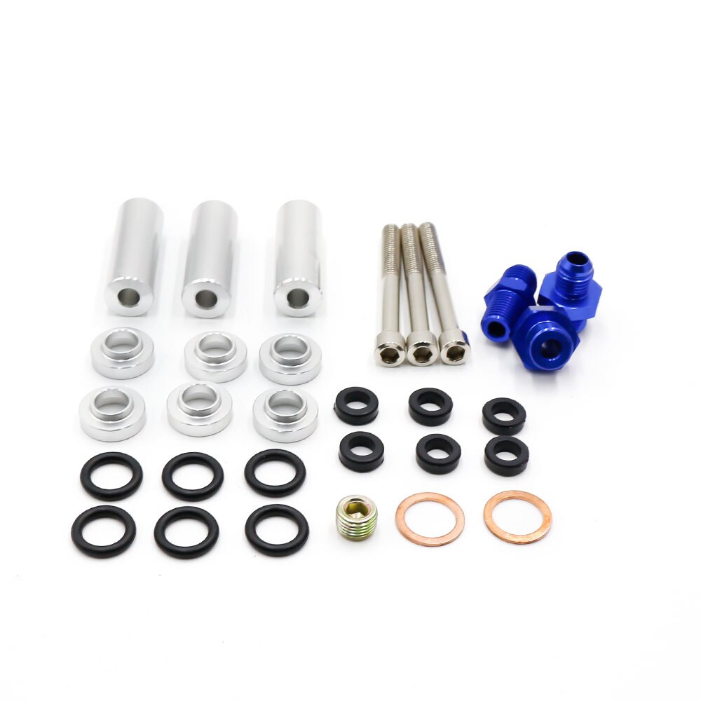 Dynoracing High flow Aluminium Fuel Rail Kits for Toyota 1JZ Top feed Injector Fuel Rail