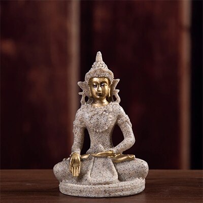 Fengshui Unieke Boeddha Figuur Thailand Sculptuur Boeddhisme Standbeeld Hars Geluk Boeddha Home Decoratie Accessoires: 02