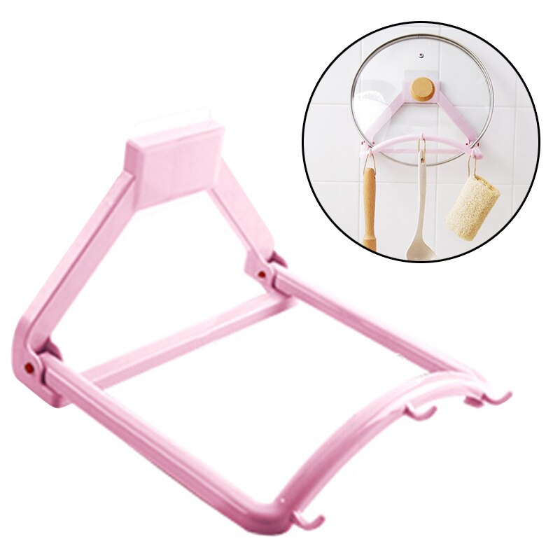 Bathroom Washbasin Rack Automatic Rebound Basin Rack with Suction Cup for Basin Hanging H99F: light pink