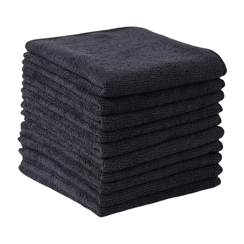 Toallas de limpieza de coche de microfibra gruesas, suaves, de secado rápido, espejos de ventanas, trapos de limpieza, paños de limpieza de doble capa para el hogar, 10/5/3/1 Uds.: Azul / 5 piezas