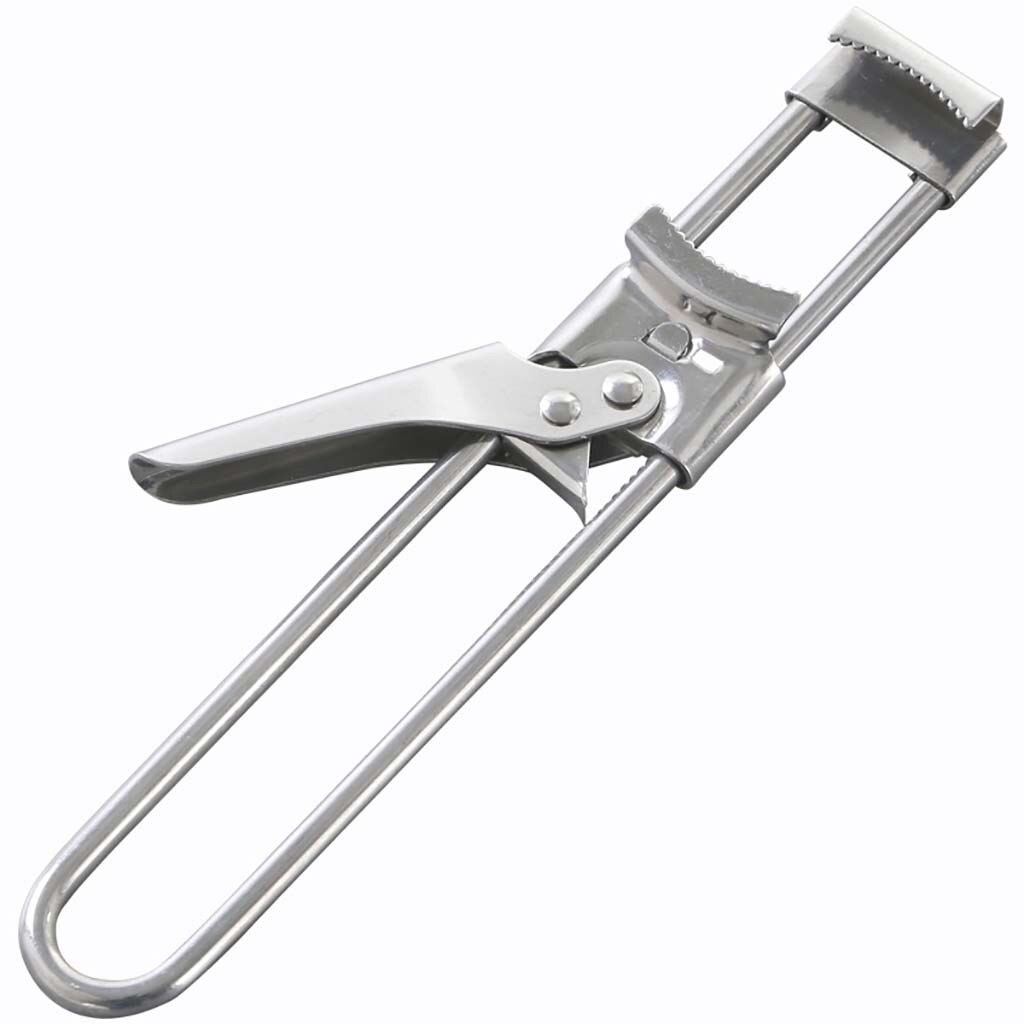 Ouvre-boîte réglable en acier inoxydable, pince à bocal, clé à ventouses, pince à presser pour couvercle de bouteille: Default Title